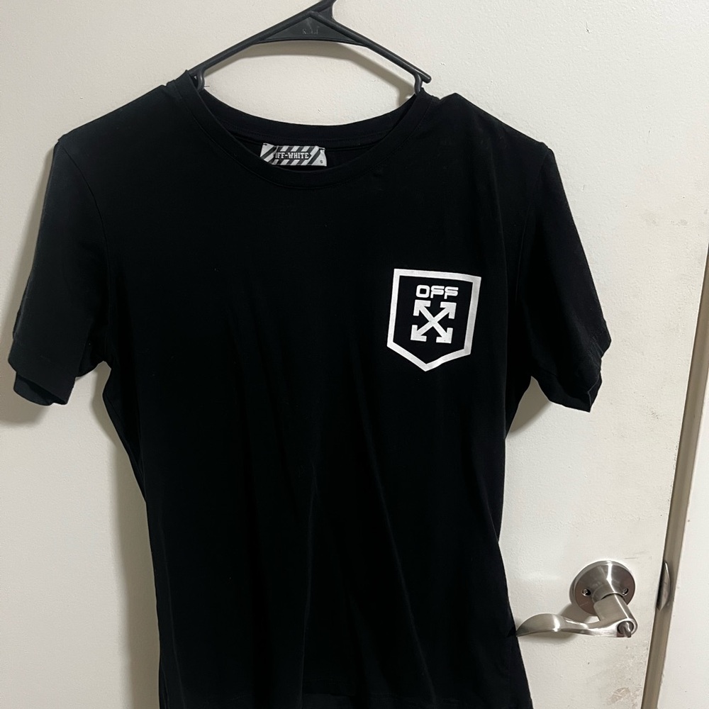 Off-White Black and Pink Short Sleeve Tee